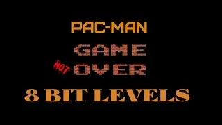 Pac-Man Level 1 Gameplay. 8 Bit Dendy Subor Nes. 8 BIT LEVELS.