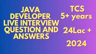 Java developer interview questions and answers 2024