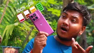 Moto Edge 60 Pro Battery Drain Test | Heating Test | 6000mAh 100%-0%  ✅🤯