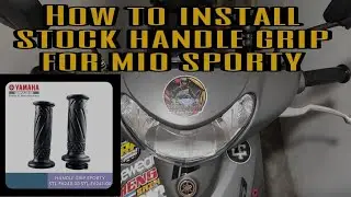 How to install stock handle grip for Mio Sporty
