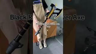 Chaorenbuy Cosplay Prop: Black Ranger Power Axe from Power Rangers