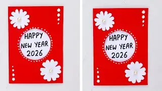 DIY - Happy New Year Greetings Card 2023 | Handmade New Year Card | New Year Special Card 