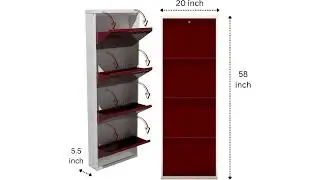 Metal Shoe Rack wall mounted with lock #shoerace #shoes