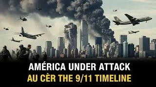 Vue d’ensemble de l’attentat du 11 septembre contre les deux tours jumelles des États-Unis.