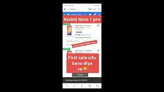 Redmi note 7 pro first sale is totally fake...out of stock  within 2 sec.