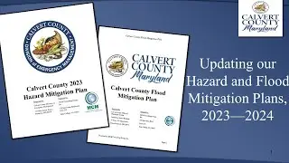 Planning & Zoning - Flood Mitigation Plan Public Meeting - Calvert County, Maryland