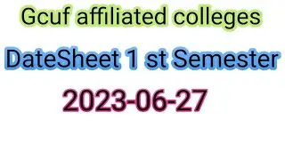 1st semester DateSheet 27 June 2023 II Mathskillsets