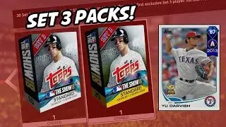 New 87 Yu Darvish! Set 3 MLB The Show 18 Pack Opening!