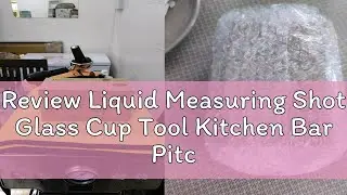 Review Liquid Measuring Shot Glass Cup Tool Kitchen Bar Pitcher Measure Espresso Thickened Glass Ou