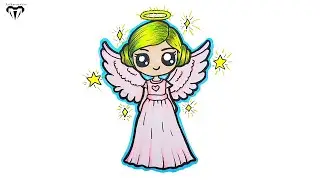 Cute chibi Angel Drawing | How to draw for kids | Easy Drawing 164
