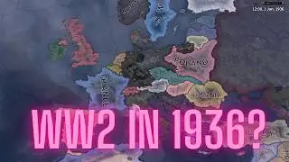 WHAT IF WW2 STARTED IN 1936 / HOI4 TIMELAPSE
