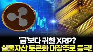 '금'보다 귀한 XRP? 실물자산 토큰화 대장주로 등극!