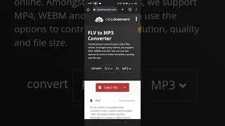 How To Convert FLV To MP3 - FLV To MP3 Converter