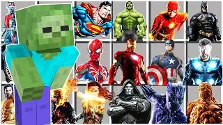 NASIL T&Uuml;M S&Uuml;PER KAHRAMANLARI YAPTIM VE D&Ouml;N&Uuml;ŞT&Uuml;M 😱 - Minecraft
