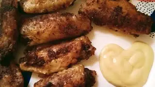 TENDER&JUICY Rotisserie Chicken Wings  w/ Sweet Baby Ray's HONEY MUSTARD DIPPING SAUCE💛Thanks for👀🙂