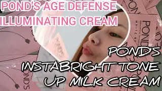 POND'S AGE DEFENSE MULTI ILLUMINATING CREAM|PONDS INSTABRIGHT TONE UP MILK CREAM