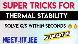 Thermal Stability Tricks | Inorganic Chemistry Series | Video-3 | Neet/IIT
