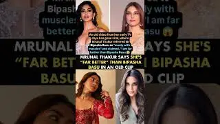 Mrunal Thakur says she's far better than Bipasha Basu in an old clip #news#mrunalthakur