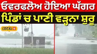 Sangrur Flood Update | ਓਵਰਫਲੋਅ ਹੋਇਆ ਘੱਗਰ , ਪਿੰਡਾਂ ਚ ਪਾਣੀ ਵੜ੍ਹਨਾ ਸ਼ੁਰੂ | Latest News | #local18