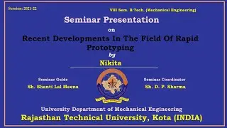 Recent Developments In The Field Of Rapid Prototyping  || Nikita  (M2) || RTU