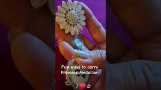 Fun ways to carry #princessmedallion #medallionclassapp #medallion #holder or carry as #charm