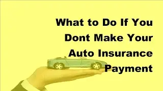 2017 Auto Insurance Basics  | If Auto Insurance Payment Not Paid