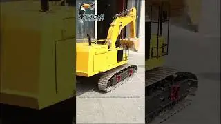 With just a remote control, can effortlessly transport a 150KG1/8 390F RC hydraulic excavator home!