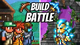 3 vs 1 Terraria Build Competition (Pros vs Joes)