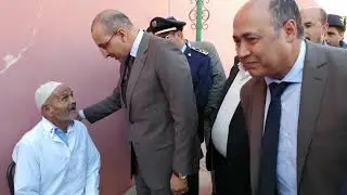 عامل اليوسفية يزور دار العجزة بالشماعية ويعاين مساعدات أطر مجمع الفوسفاط