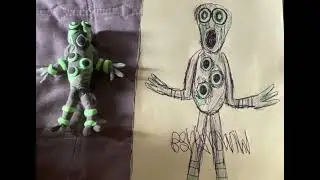 Drawing based off of a radioactive monster I made out of clay(18+)