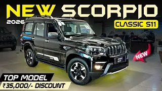 New Mahindra Scorpio Classic S11 Top Model Black 2026🔥 | Scorpio Classic Top Model Price Review. 