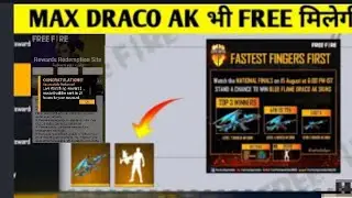 Dragon AK redeem code| Free fire redeem code 15 August today| ffco redeem code| FF  redeem code|