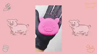 Форма для бомбочек для ванны в виде гибрида свиньи, напечатанная на 3D-принтере.