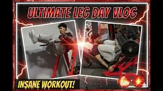 🔥&ldquo;Ultimate Leg Day Workout Vlog | Hack Squats, Hamstring Curls, Leg Extensions & Abs Routine&rdquo;