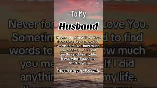 My beloved husband