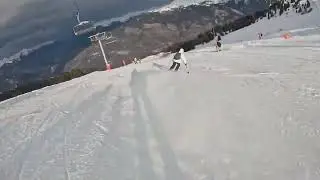Day 3 skiing in Les 3 vallees in France part 6