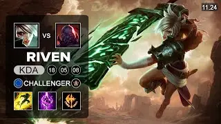 Riven Top vs Sion - EUW Challenger - PreSeason 12 Patch 11.24