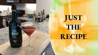 How to Make the First Kiss Rumtini - Just the Recipe -Rum Cocktail - Cocktails at Home