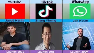 List Founder of All Social media Companies 