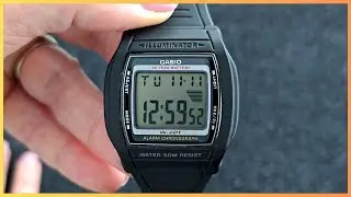 $22 Casio W201-1AV Review - Classic Illuminator Watch with 10-Year Battery Life