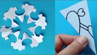 Paper snowflake #How to make easy paper snowflakes #christmas decoration ideas#part299