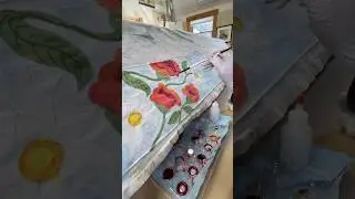 Hand painted silk scarf  #silkpainting #handpaintrdsilkscarf #flowerpainting