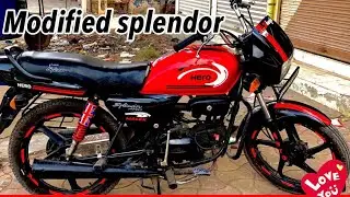 Hero Splendor Tank design | Modified splendor plus