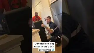 #Our daily drinking water in the USA - pure spring water #💦