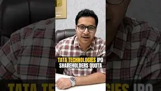 Tata technologies IPO - shareholders quota update 😍 #shorts #tata