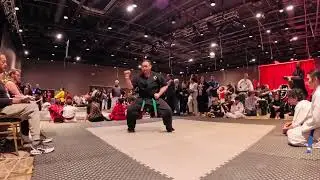 Allen demonstrates Seisan Kata - Mateo Mixed Martial Arts 
