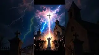 Jesus stands before the church, defeating demons with the power of the cross. #Jesus  #HolyVictory