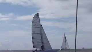 Sunny F-boat Rendezvous Ijsselmeer (Farrier F25C & F82R)