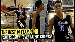 14 Year Old Emoni Bates DOMINATING vs Varsity Basketball | Shuts Down 