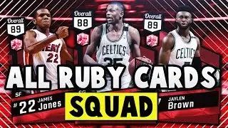NBA 2K17 MYTEAM ALL RUBY CARDS  SQUAD CHALLENGE!! | NBA 2K17 MYTEAM SQUAD BUILDER